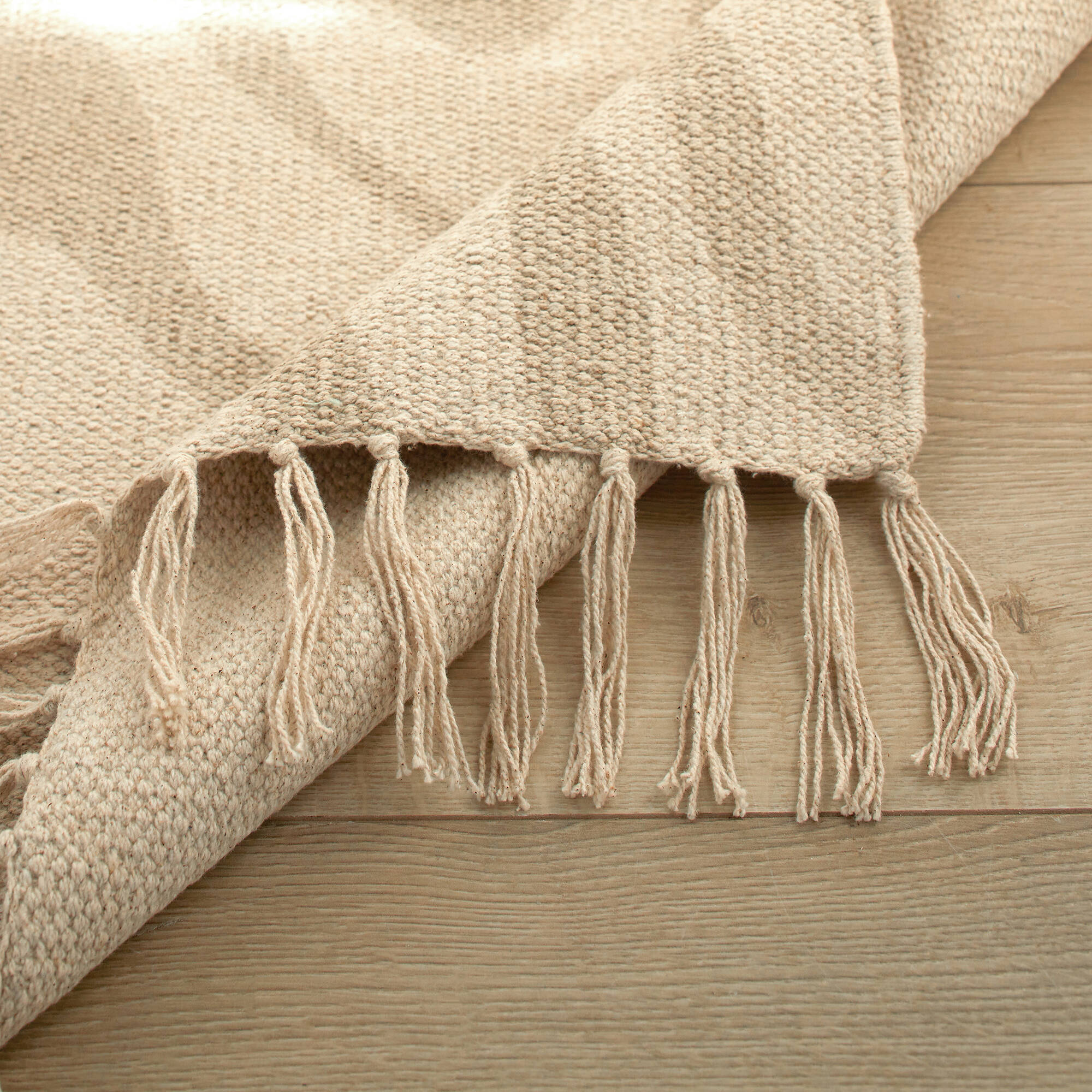 Tapis imprimé Evald pur coton
