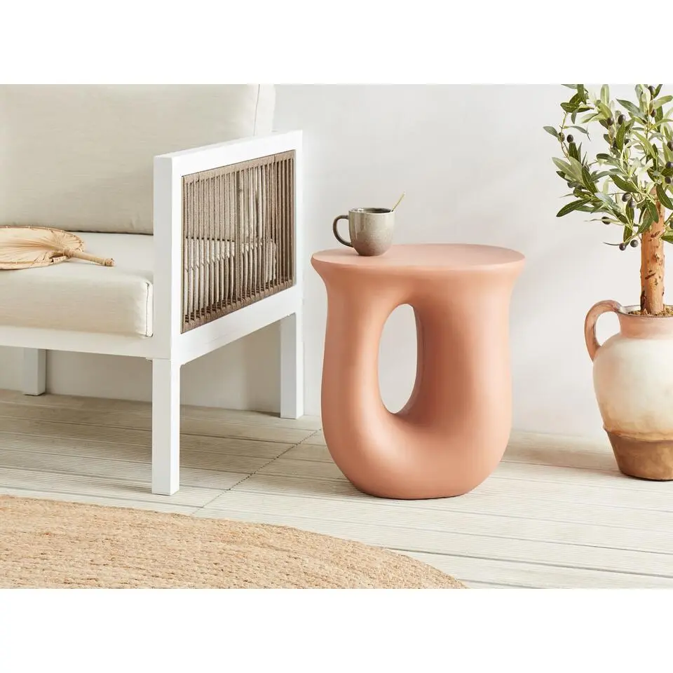 IDRO - Bijzettafel - Oranje - Lichtbeton