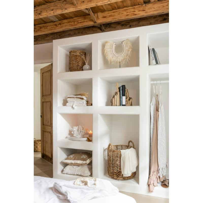 DORA - Collier coquillages et plumes blanc H47cm