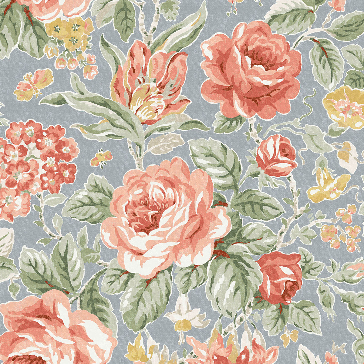 Laura Ashley Vliesbehang Wild Roses Ochre Geel