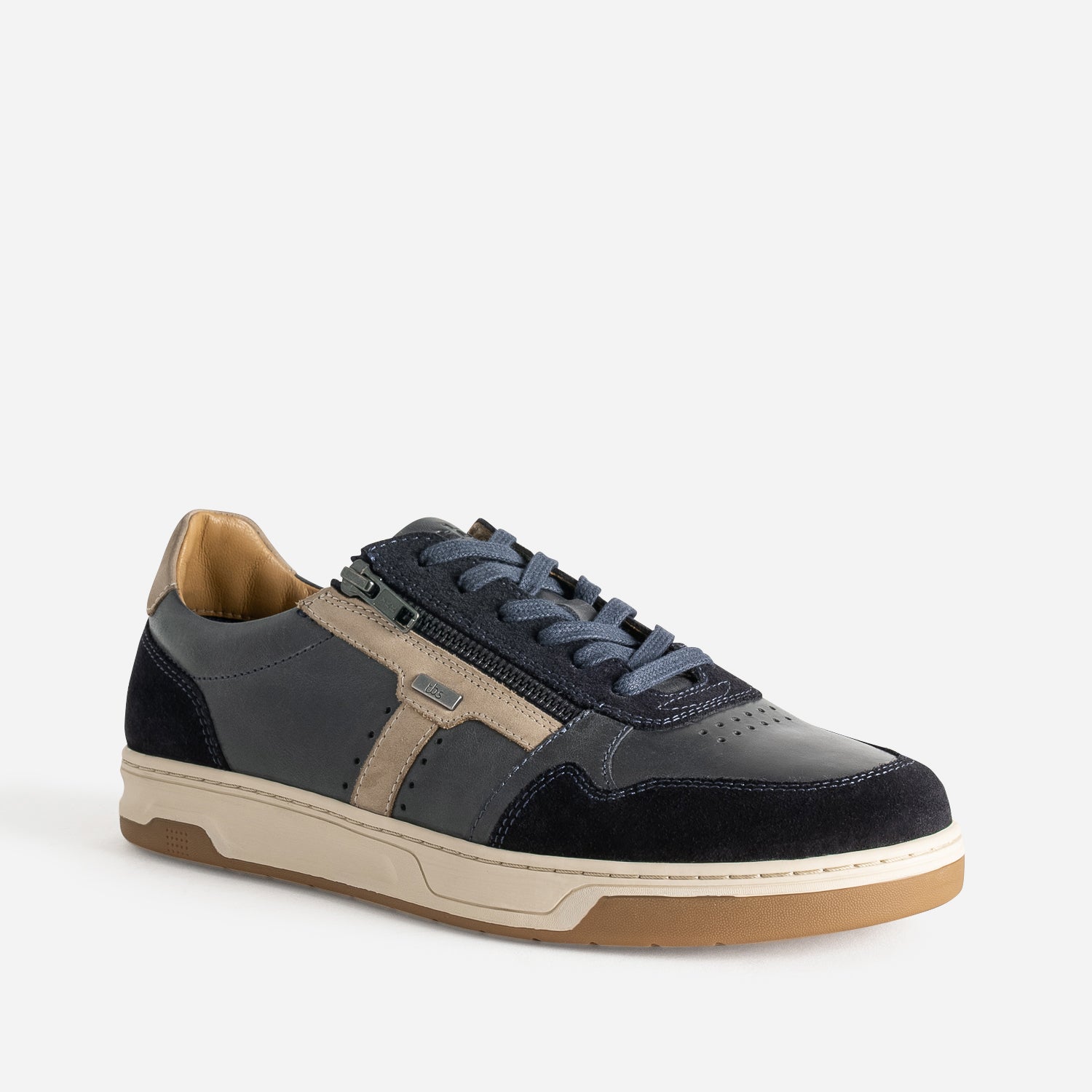 Tennis TBS marine en cuir