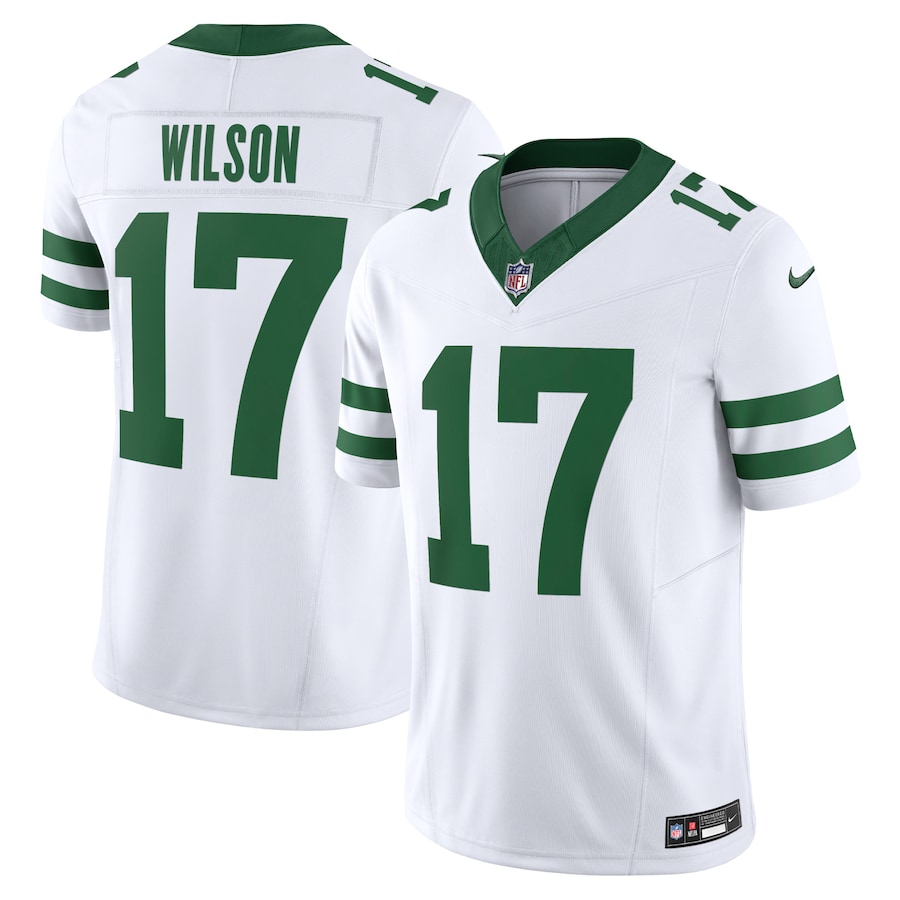 Garrett Wilson New York Jets Nike Legacy Vapor F.U.S.E. Limited Jersey - White