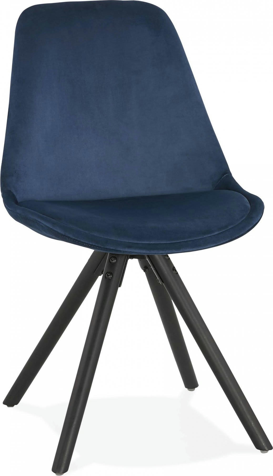 JONES - Chaise Tissu Bleu H. assise 46 cm rembourré