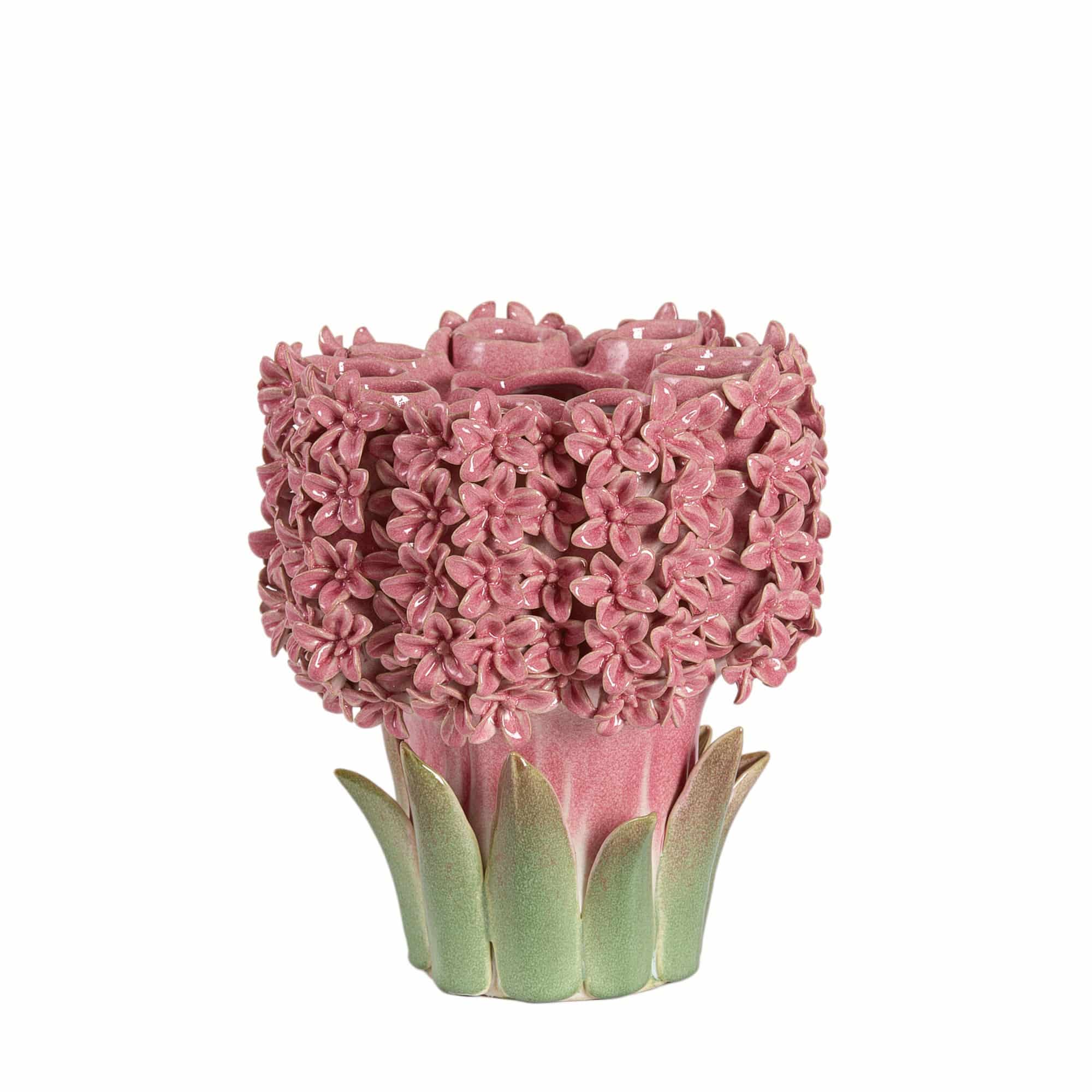 Light & Living vaas Flower - roze - 30x29x32.5cm