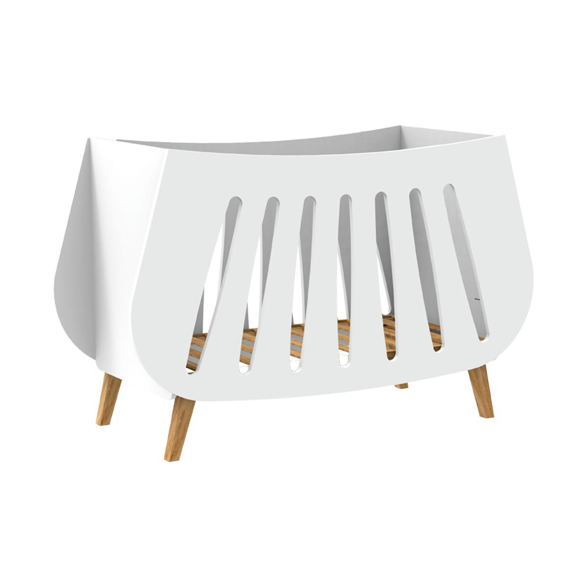 TRAPÈZE - Lit bébé 60x120 blanc