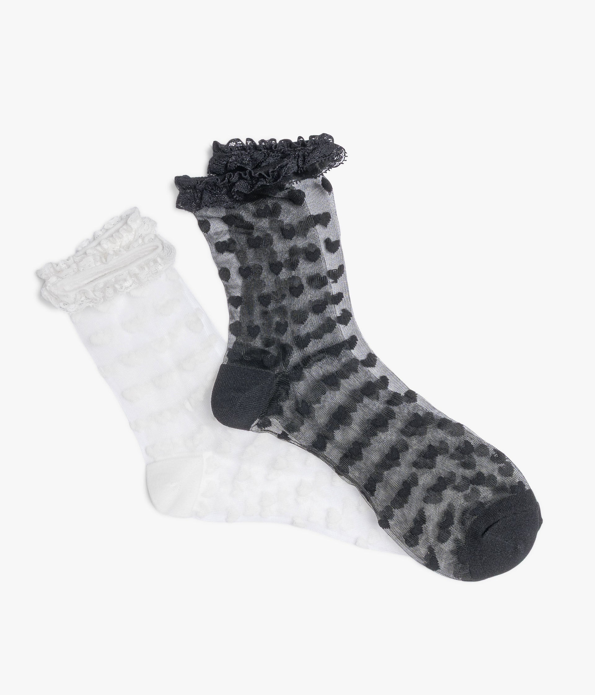 Chaussettes Augustine noir et blanc