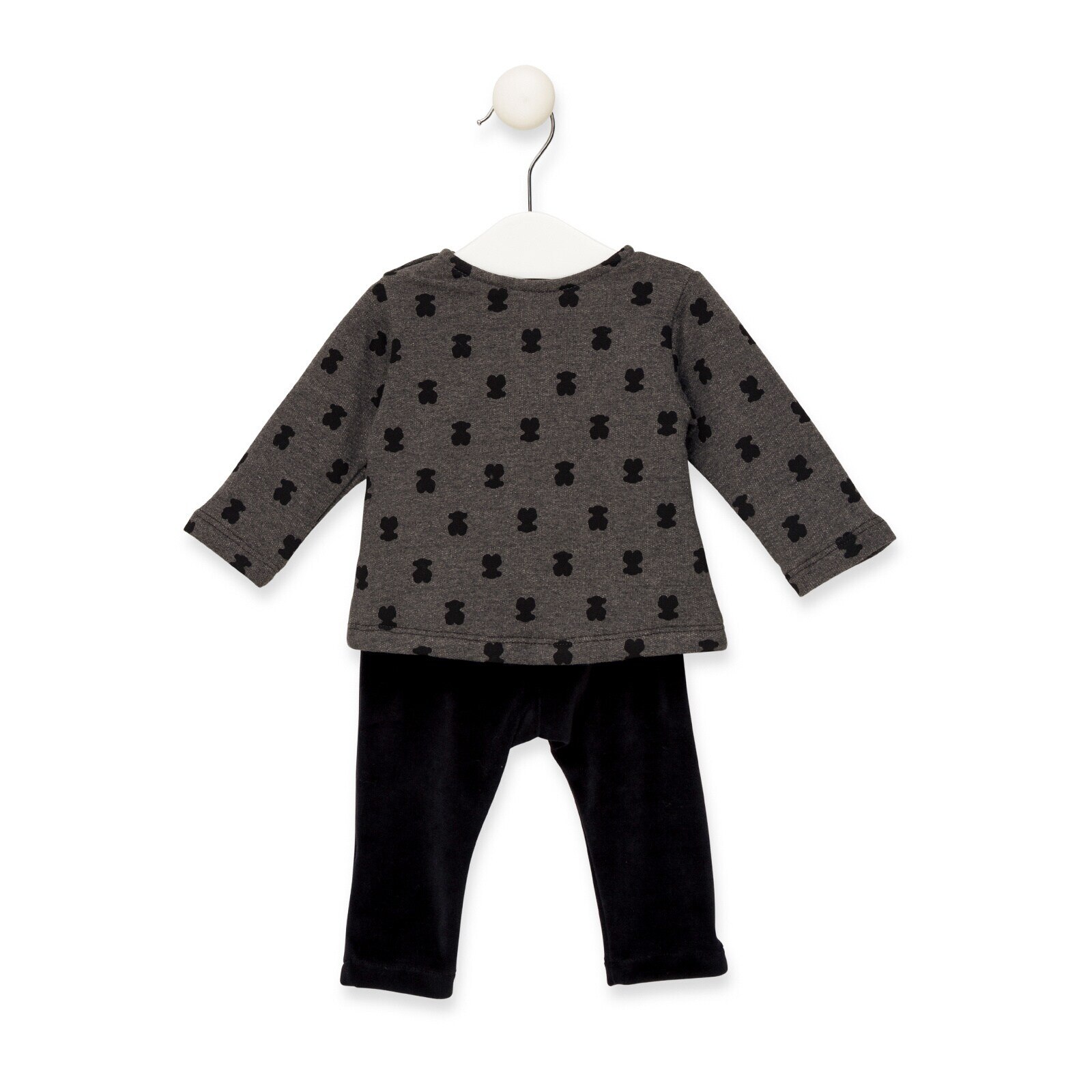 Conjunto camiseta y pantalón Print Gris