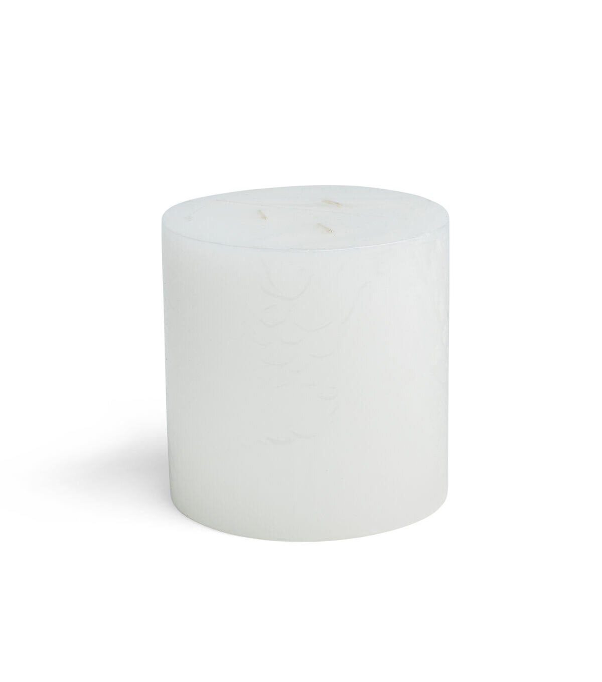 5 x 5 White 3 Wick Unscented Pillar Candle by Hudson 43