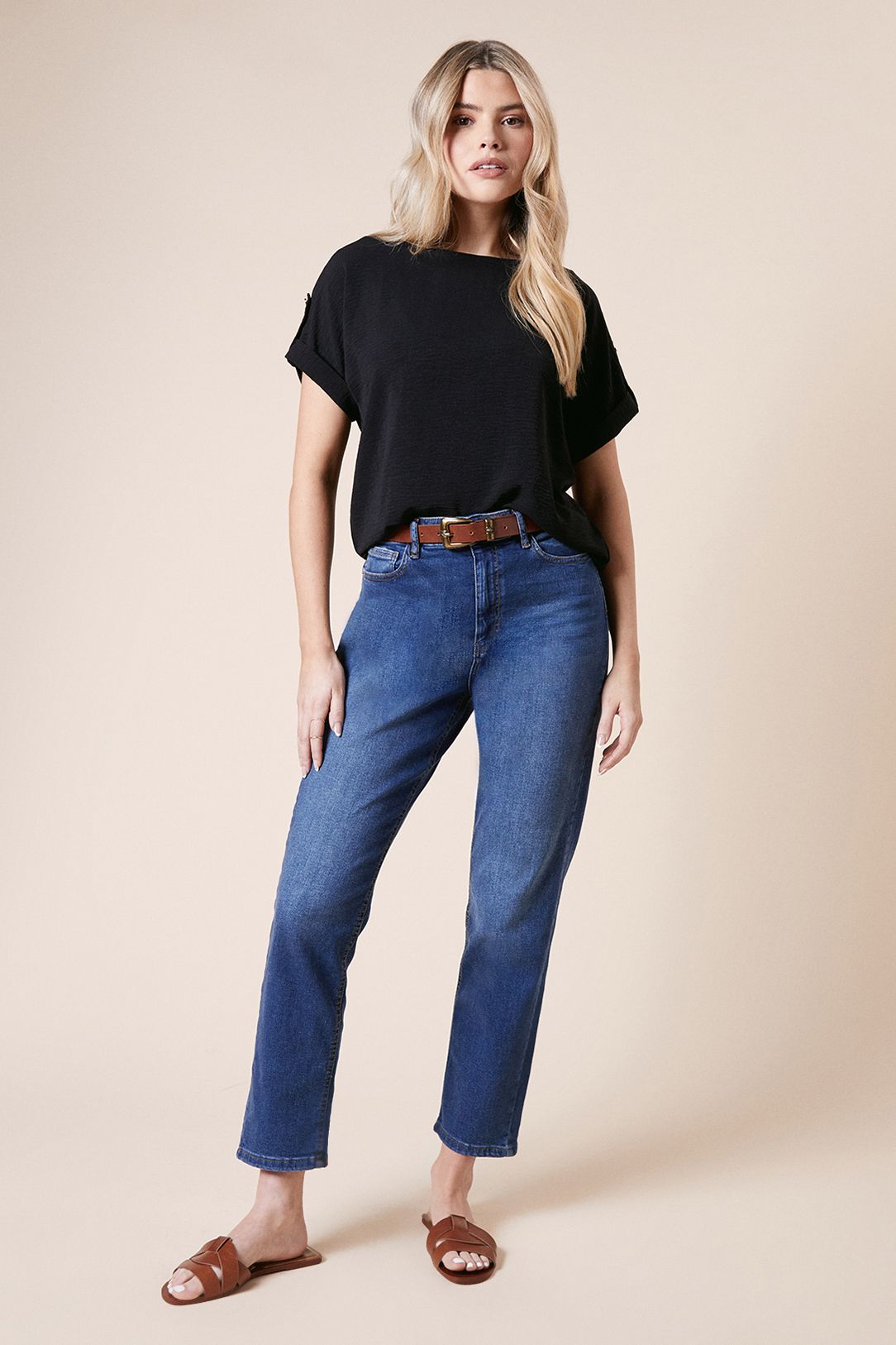 Dorothy Perkins Roll Sleeve Blouse