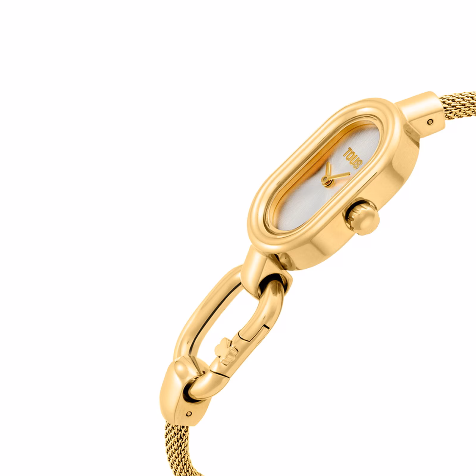 Reloj analógico/digital con brazalete de acero dorado TOUS Hold Oval
