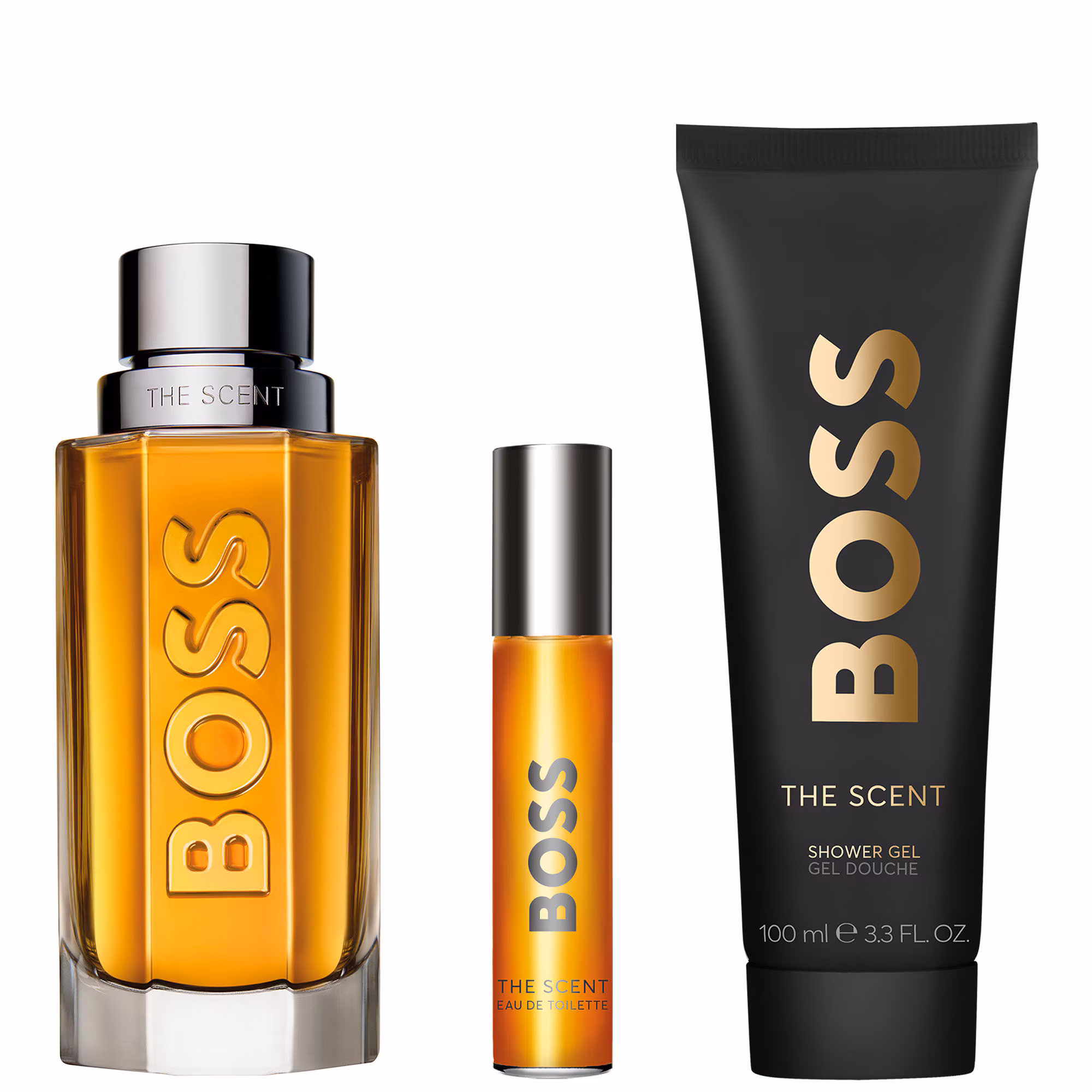 BOSS THE SCENT FOR HIMCoffret eau de toilette + gel douche + vaporisateur voyage