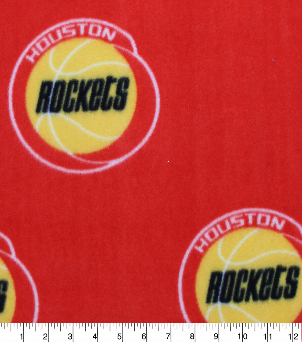 Houston Rockets Fleece Fabric Retro Logo
