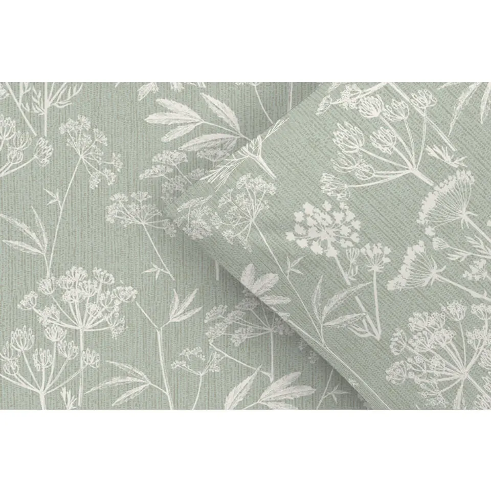 Comfort dekbedovertrek Tamira - groen - 140x200/220 cm