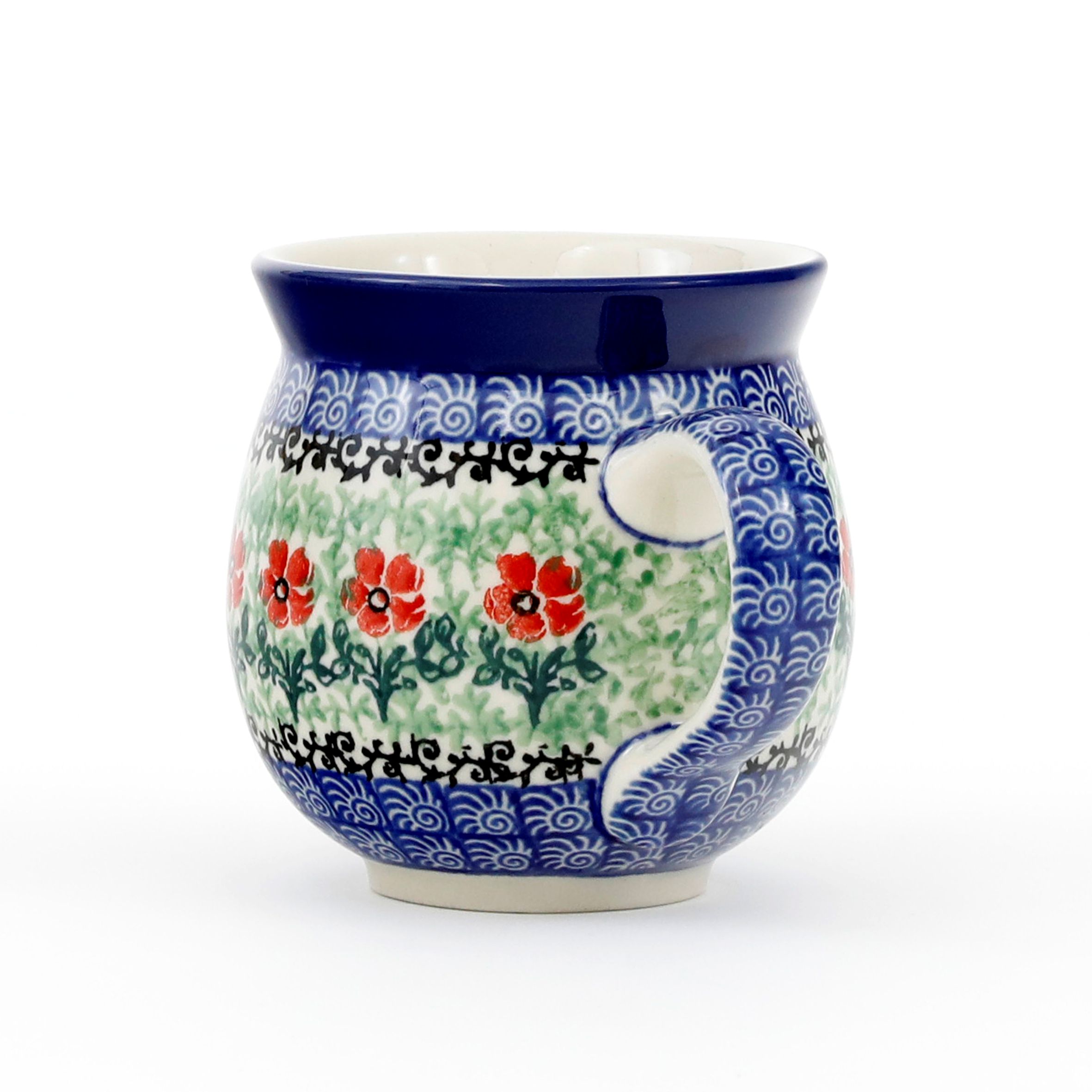 Kubek czeski 070 0,3l  1916X Czerwone kwiatuszki