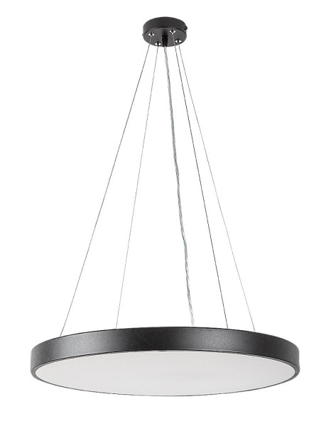 Lampa wisząca Tesia czarno-biała LED 1x36W Ciepła biel 2000lm Rabalux