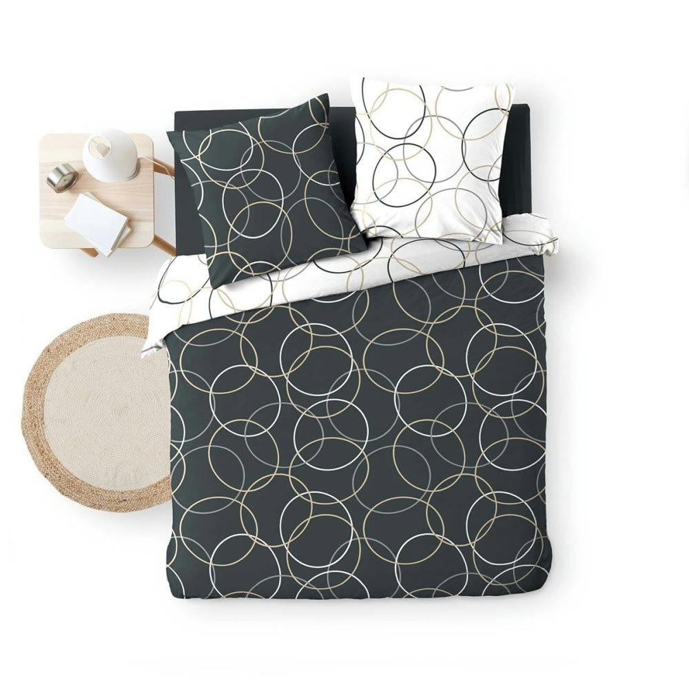 - Parure de couette 100% coton imprimée 260x240 2 taies