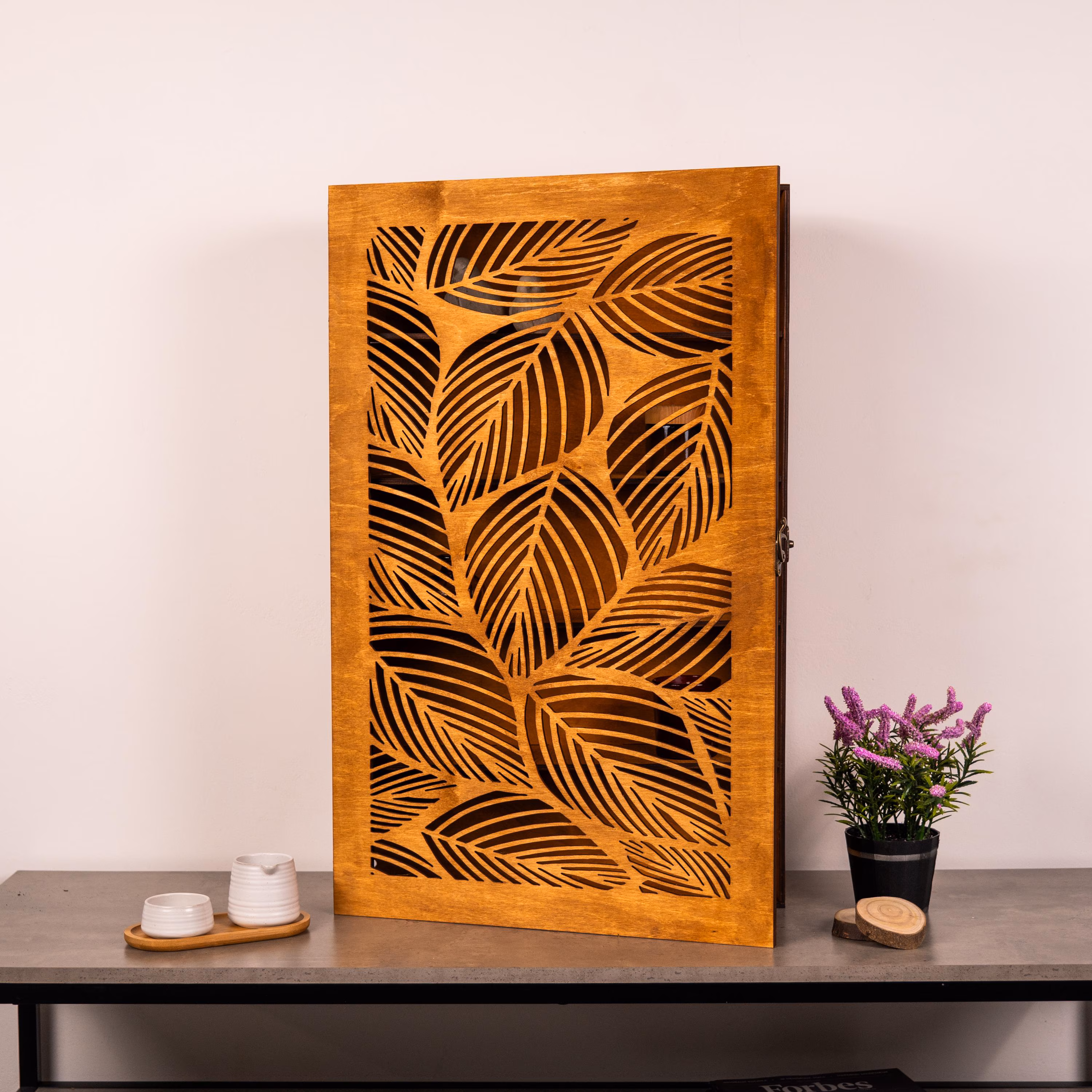 Wooden Bathroom Wall Cabinet, Wall Mounted Medicine Cabinet, Rustic Bathroom Storage Cabinet,Wall Cabinet With Door,Carved Wood Wall Cabinet