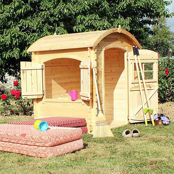 Cabane pour enfant bois Soulet Lison arrondis