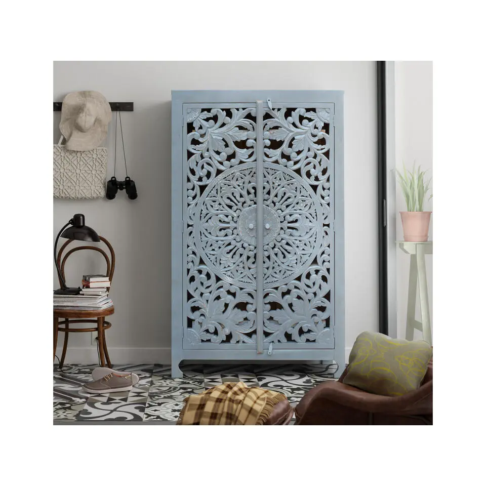 Kalita - Dressoir met 2 deuren in grijs mangohout