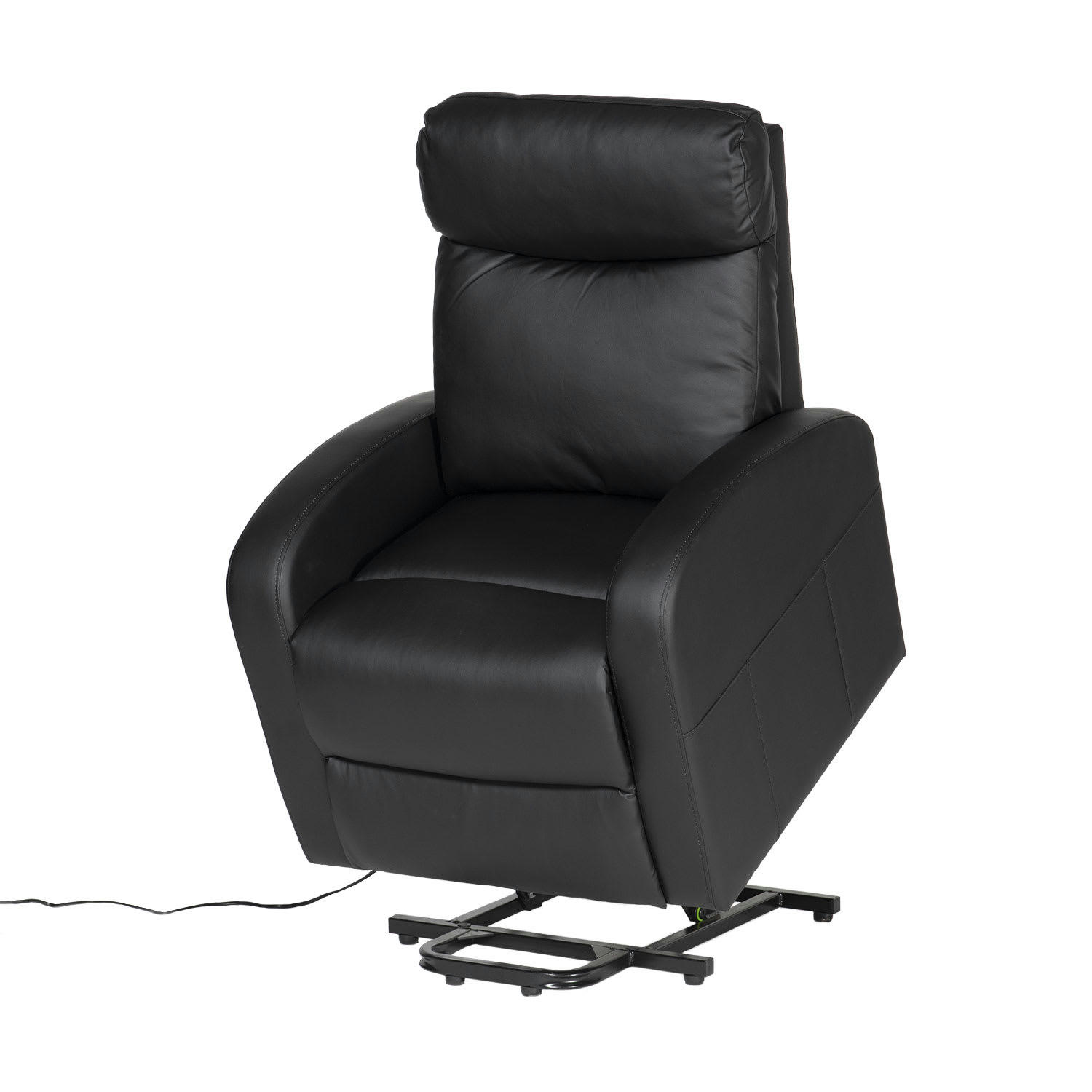 GABY - Fauteuil électrique inclinable en simili noir