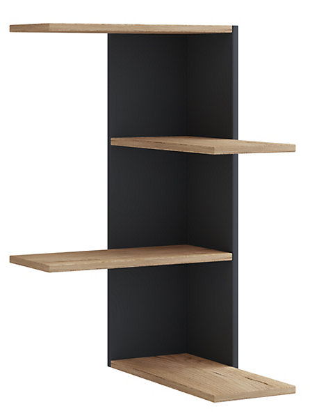 Holz Wandregal Eckregal Regal Balos