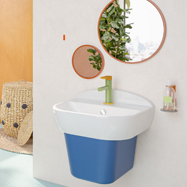 Lavabo pour enfant VitrA Sento Kids 45 cm   siphon et bonde Wirquin