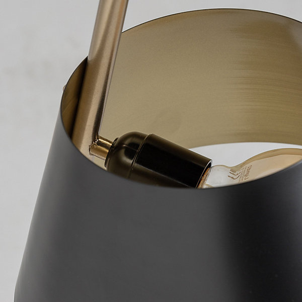 Lampe de salon 37 x 25 x 61 cm Doré, Noir