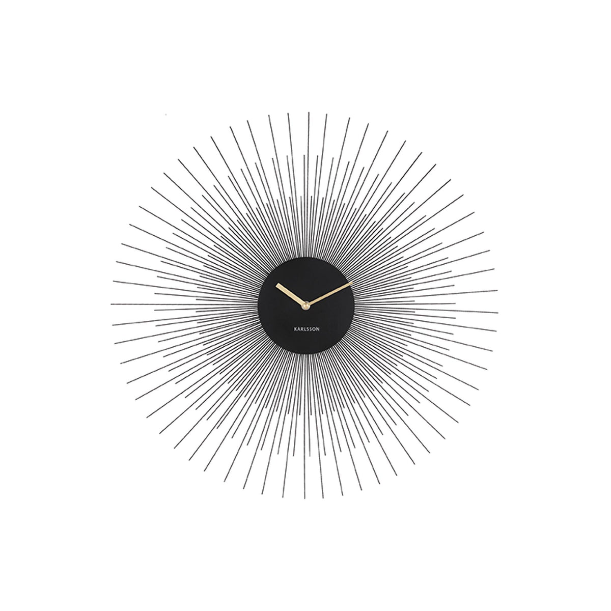 Karlsson wandklok - zwart - Ø60cm