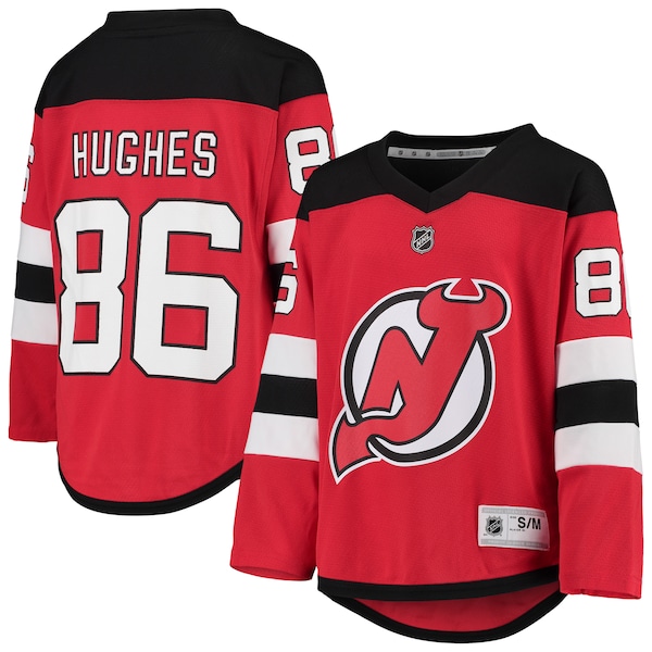 Jack Hughes New Jersey Devils Youth Home Player Replica Jersey - Red