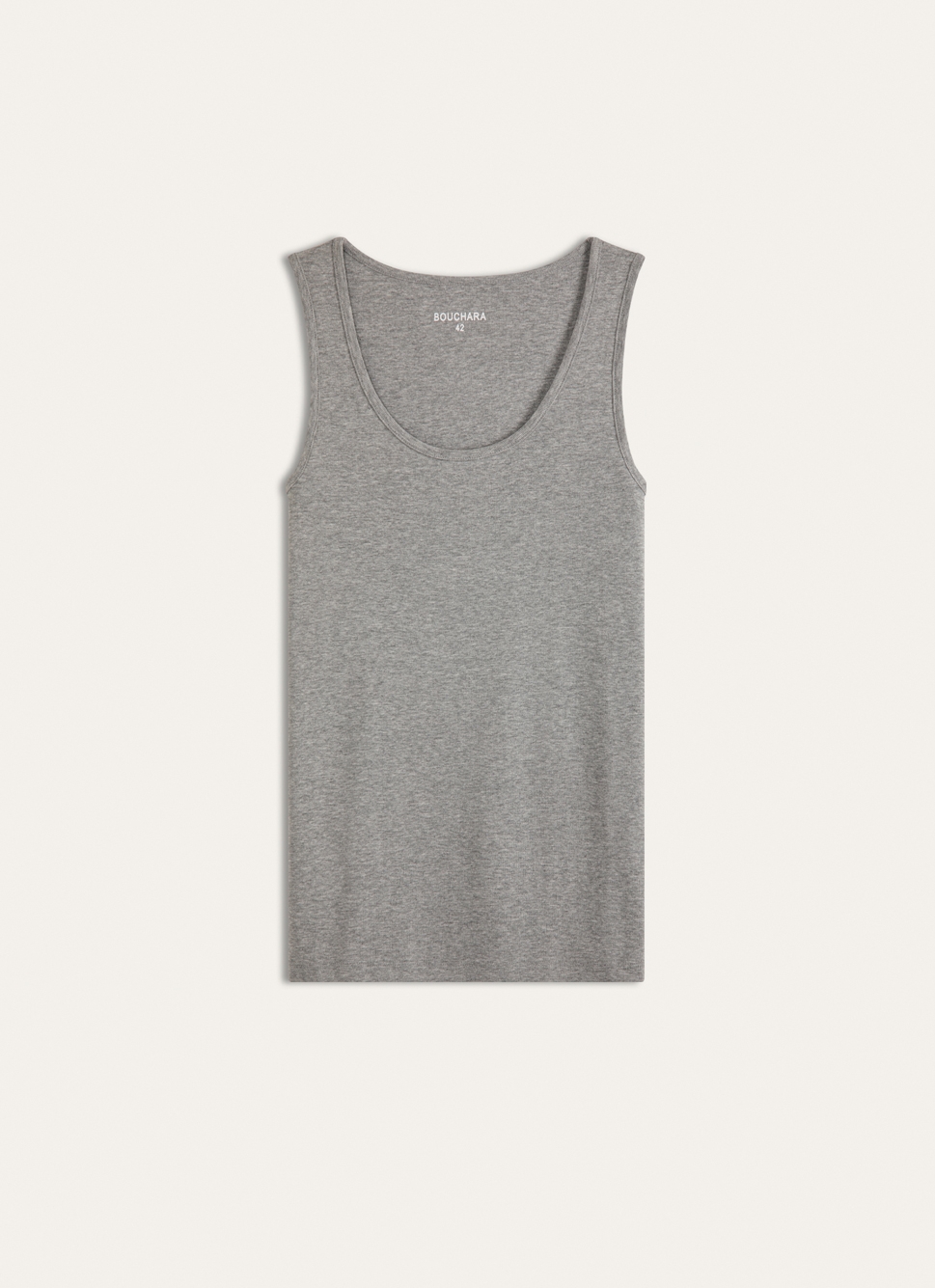 DÉBARDEUR GRIS CHINÉ