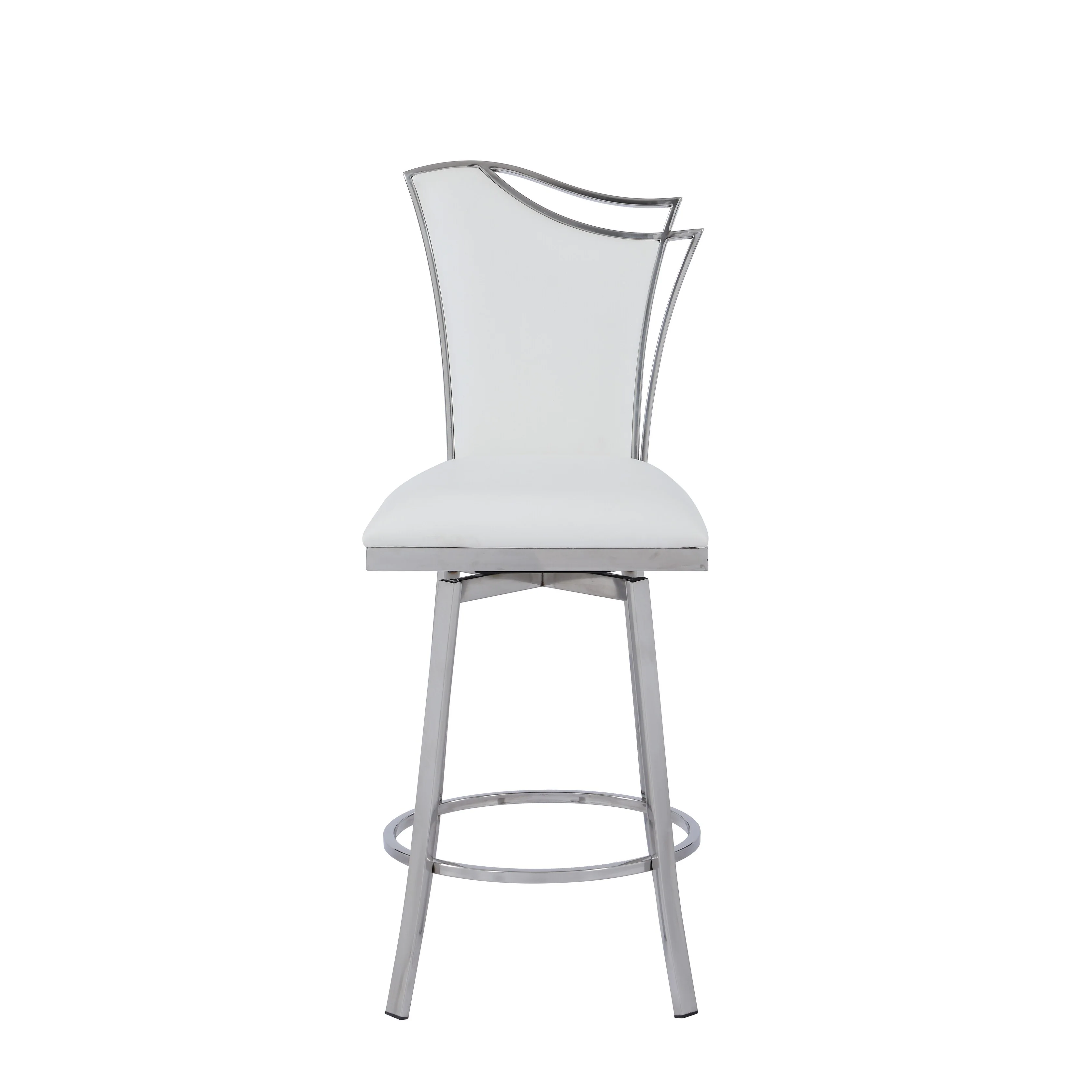 Somette Nana Swivel Counter Stool with Design Back