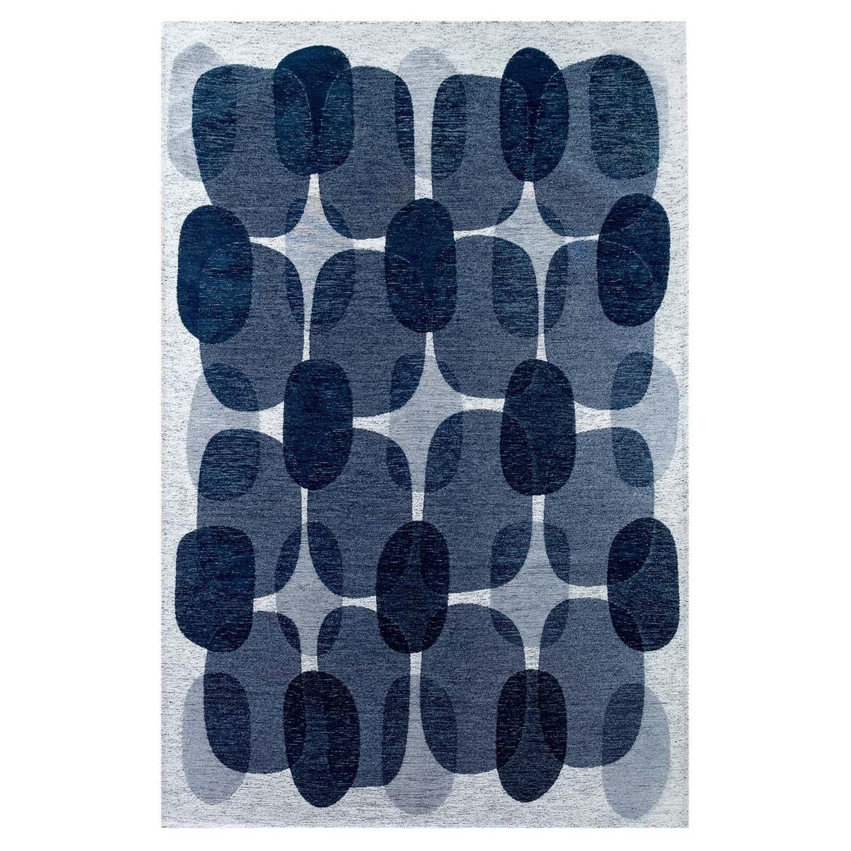 Lola&Moi vloerkleed Night Shift - blauw - 170x240cm