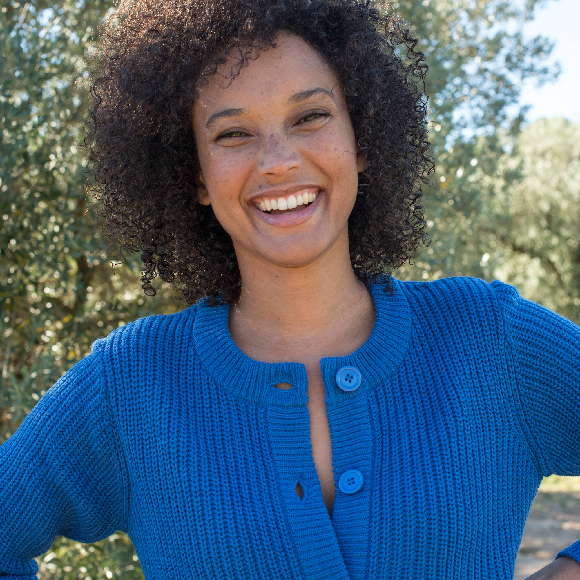 Pull col rond maille anglaise