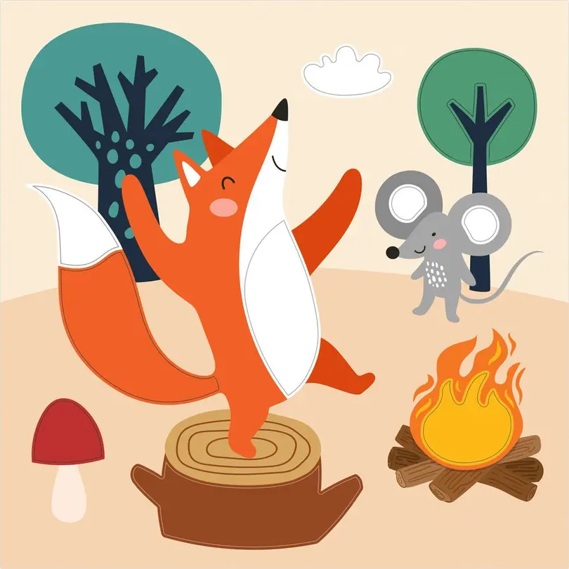 Bastelset 6er-Set Forest Friends