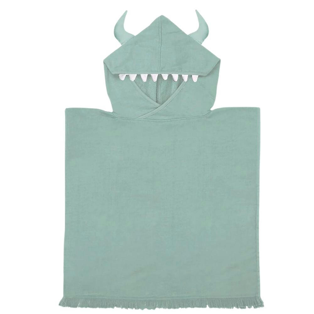 - Poncho de plage vert monstre (3 ans et +)