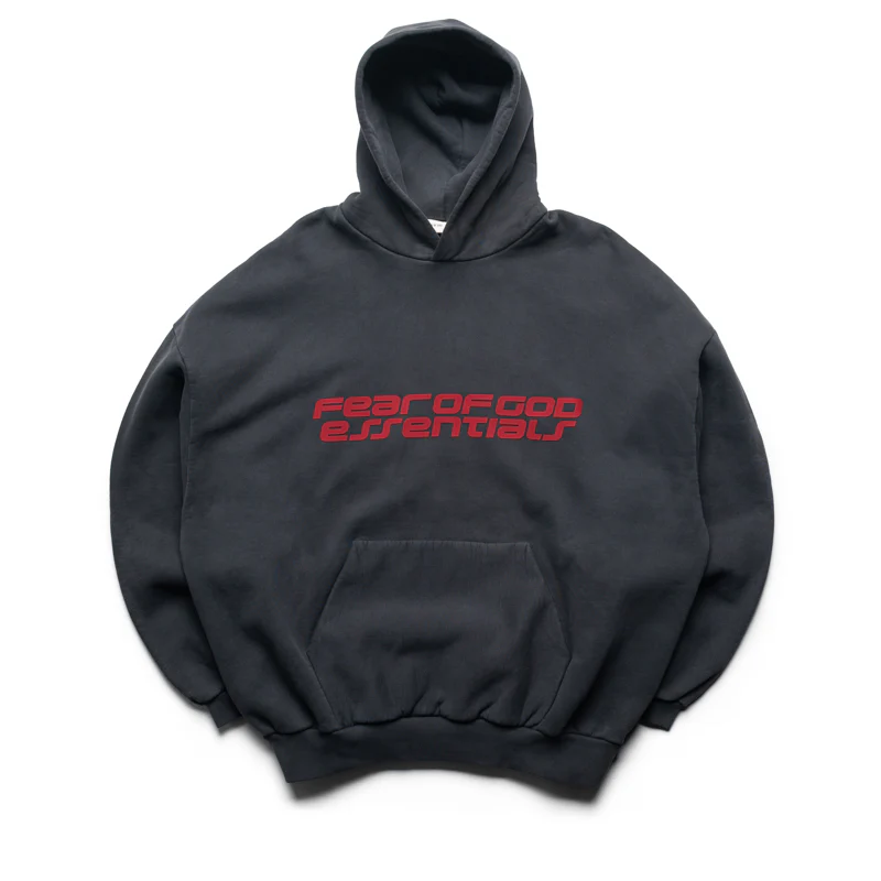 Fear Of God Essentials Heavy Fleece 90's Hoodie - Iron Grey