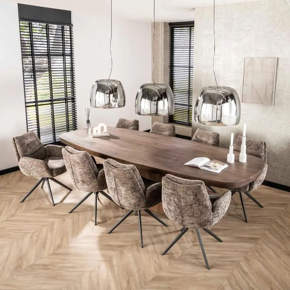 Eettafel - Deens Ovaal - 300cm - Acaciahout - Arcadia