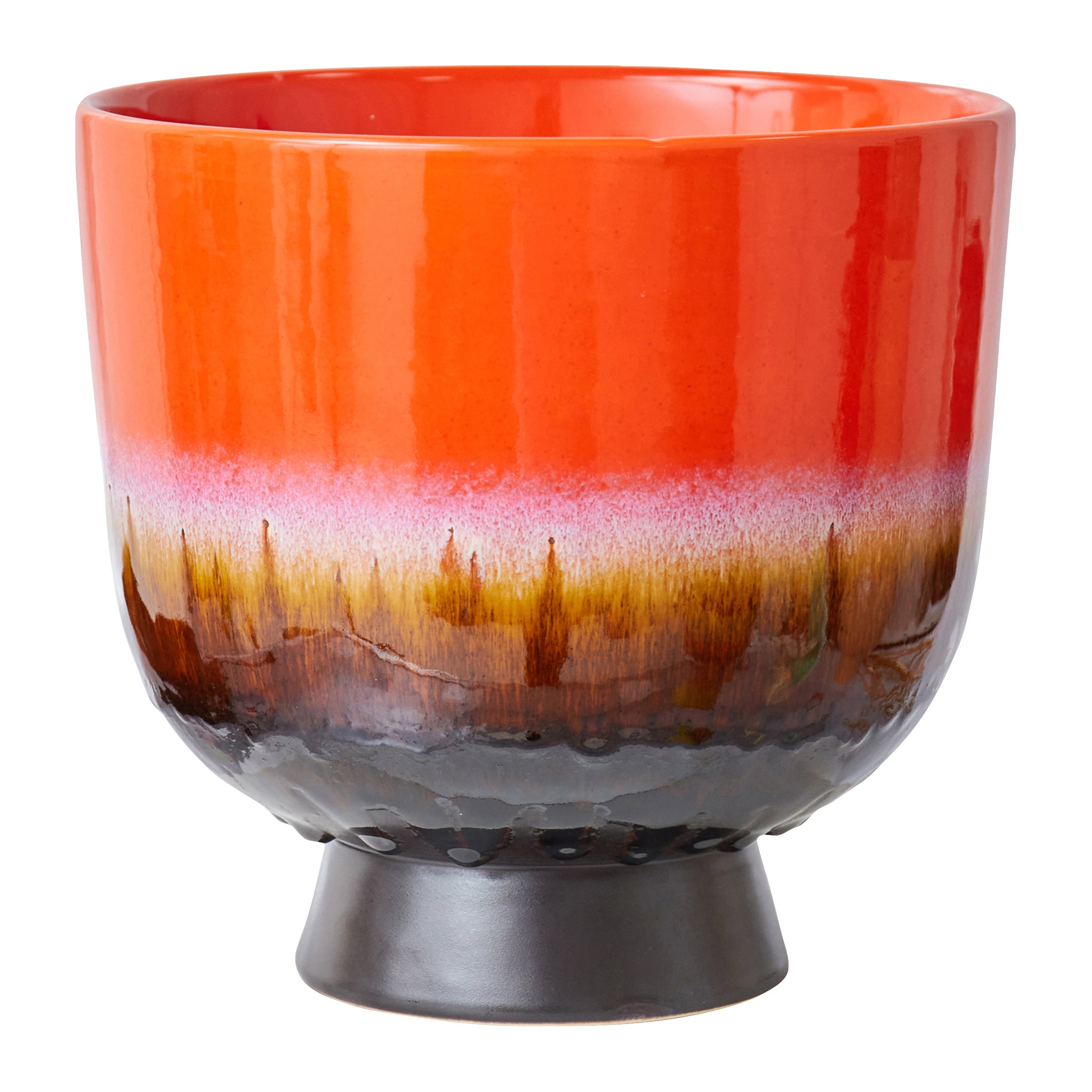 HKliving 70's Retro Bloempot - Ø 20,5 cm - Cherry Red