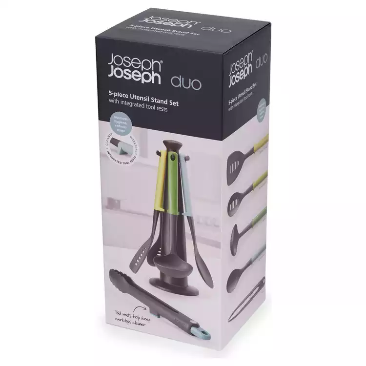Joseph Joseph 5 Piece Cooking Utensil Set With Stand