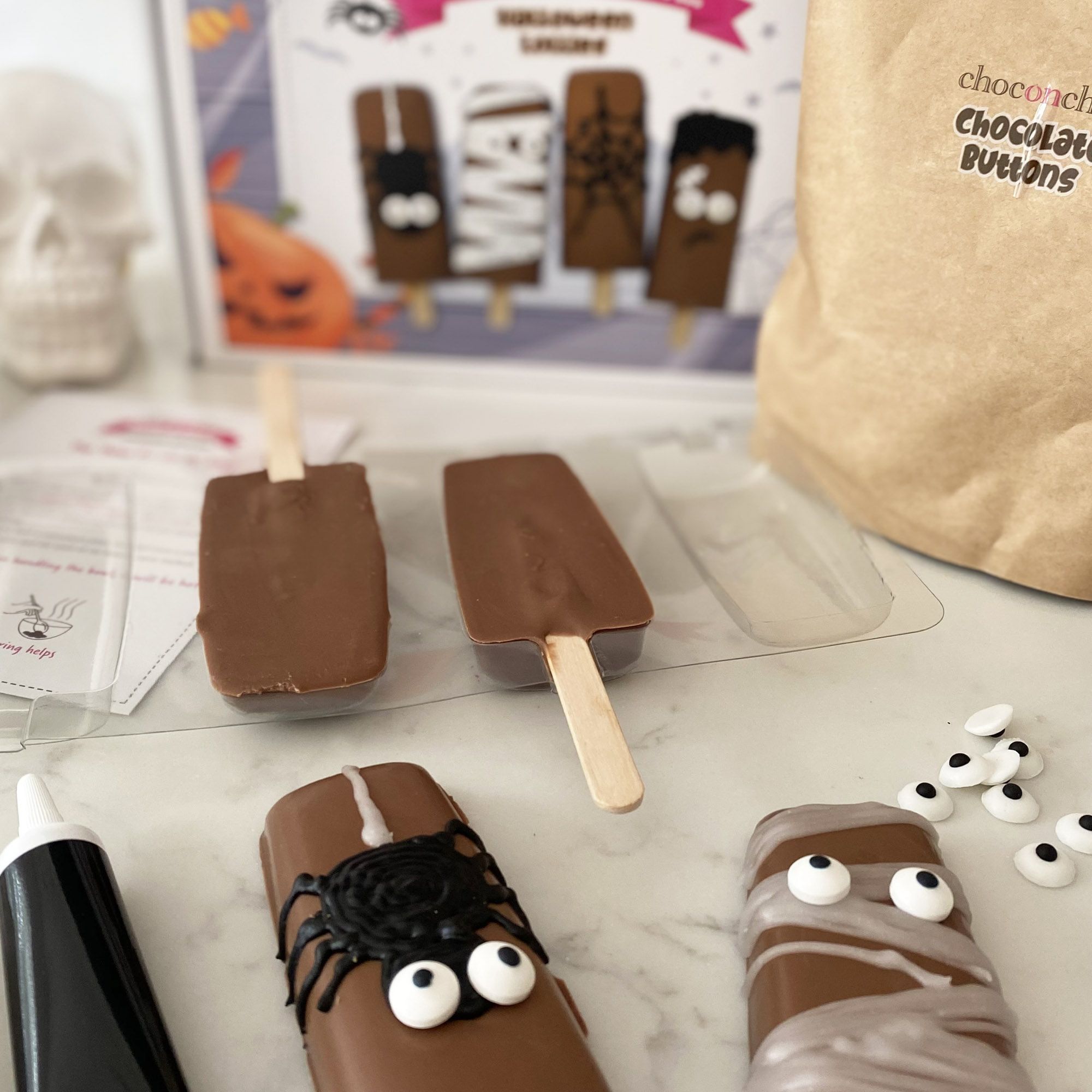 CHOC ON CHOC Melt and Make Your Own Chocolate Spooky Lollies