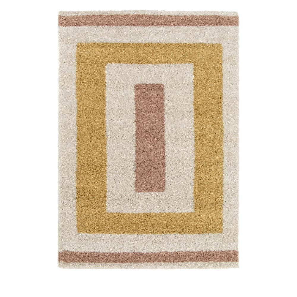 LILA - Tapis contemporain à motif géométrique multicolore 120x170 cm