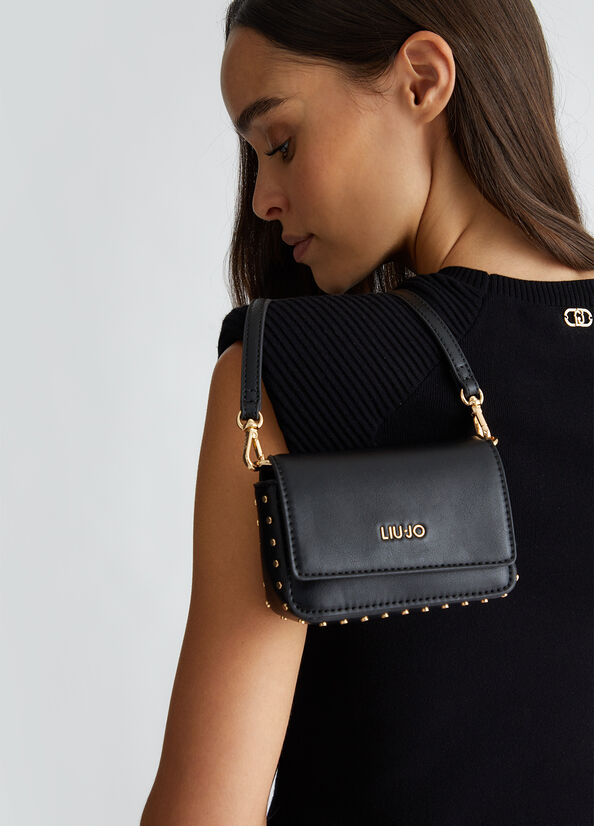 Borsa a tracolla mini con borchie