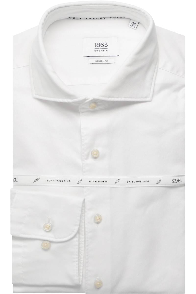 ETERNA 1863 Soft Tailoring Modern Fit Hemd weiss, Einfarbig