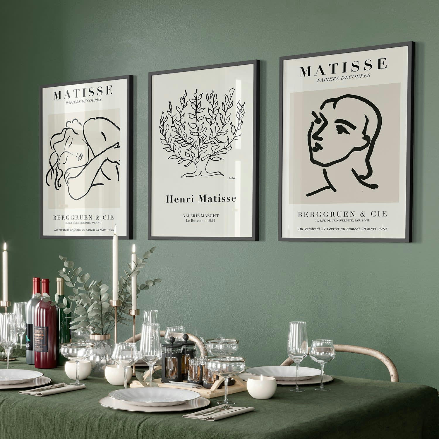 DÉCORATION MURALE - Décoration murale avec cadre en noir - Matisse