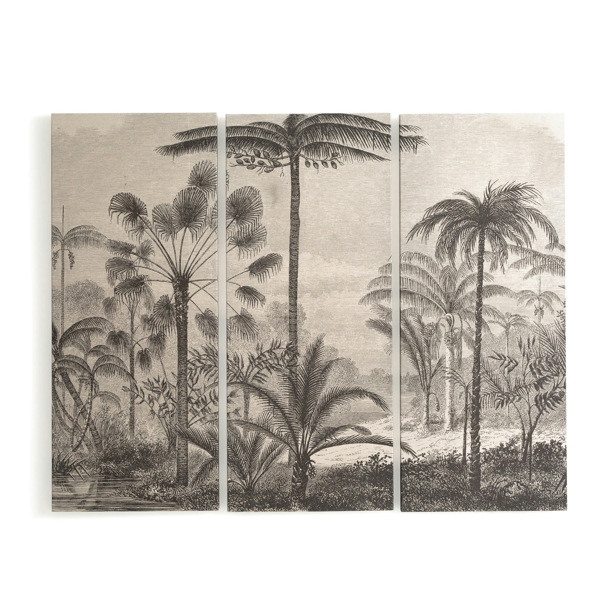 Lot de 3 toiles imprimées, Wekoso