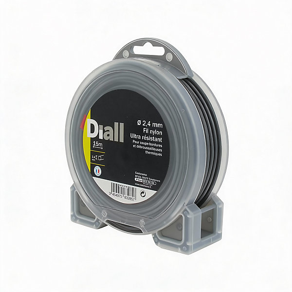 Fil de nylon titanium Diall Ø2,4mm 15m