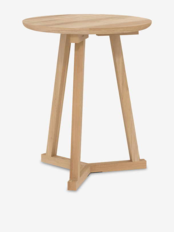 Table tripod chene massif - ethnicraft chene clair