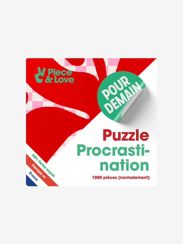 Puzzle procrastination 1000 pieces - piece & love multicolore