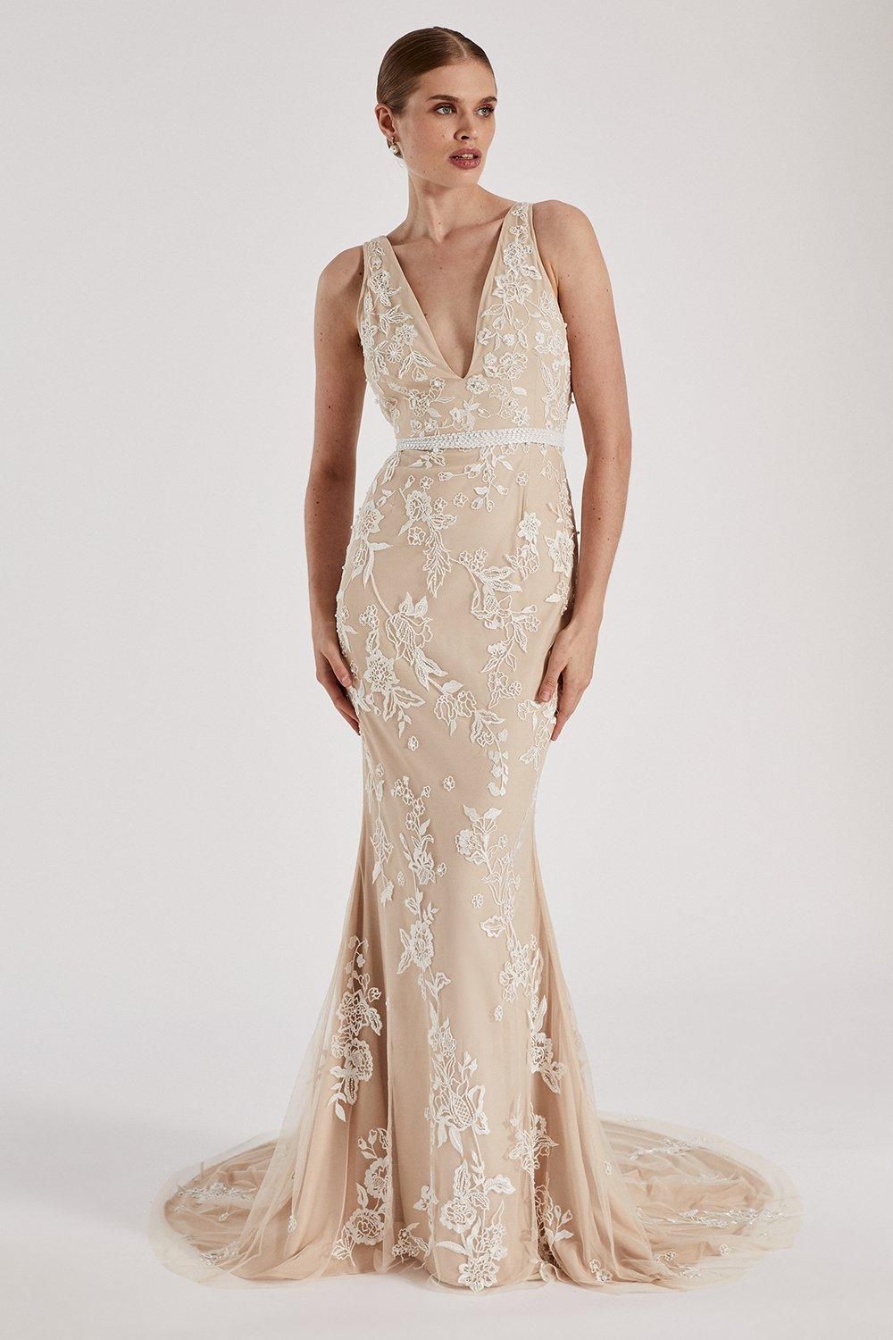 Coast RSN Inspired Plunge Neck Maxi Dress