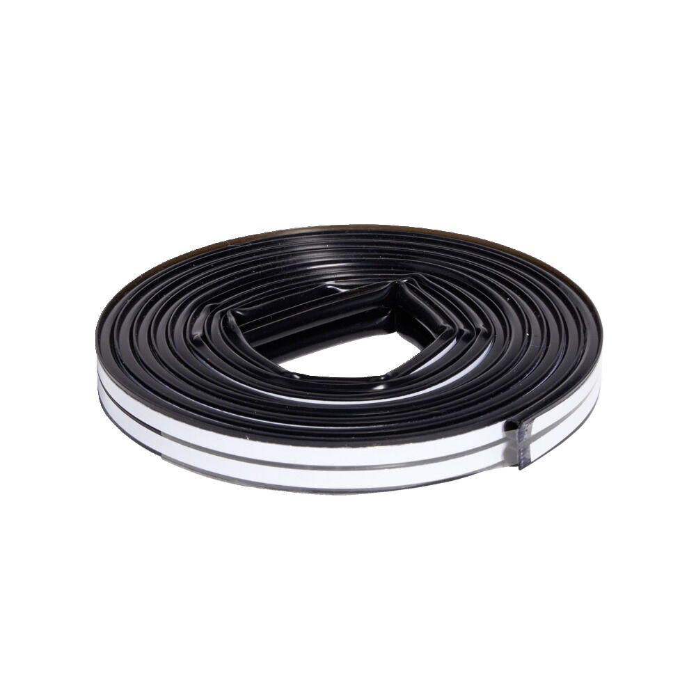 Joint d'isolation adhésif silicone plat pour porte et fenêtre 6m noir